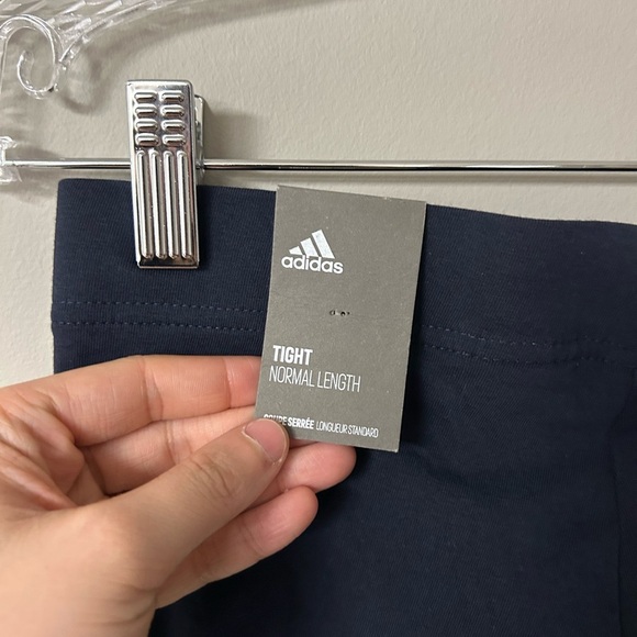 Adidas Blue Normal Length Tight Leggings - Picture 4 of 6